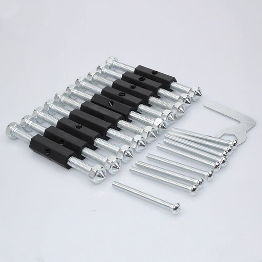 Kit Di Riparazione Per Scatole Elettriche – 10 Clip E Viti In Metallo Per Cassette E Prese A Muro, Regolabili E Resistenti